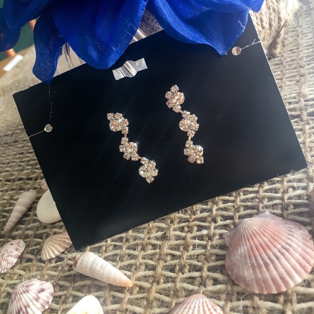 New rhinestone dangle earrings!